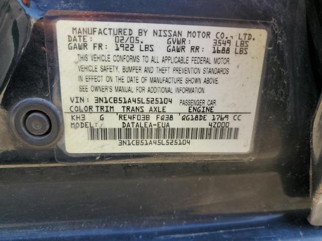 Photo 12 VIN: 3N1CB51A45L525104 - NISSAN SENTRA 1.8 