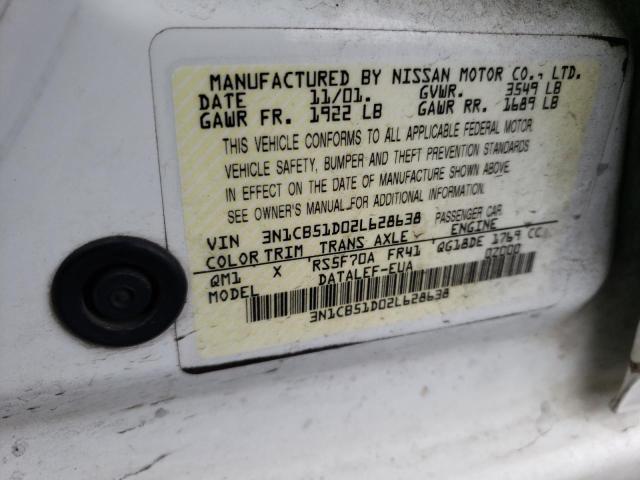 Photo 11 VIN: 3N1CB51D02L628638 - NISSAN SENTRA 