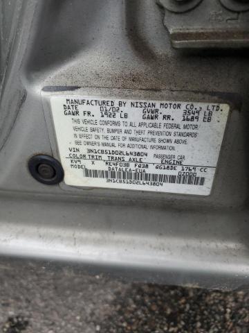 Photo 11 VIN: 3N1CB51D02L643804 - NISSAN SENTRA XE 