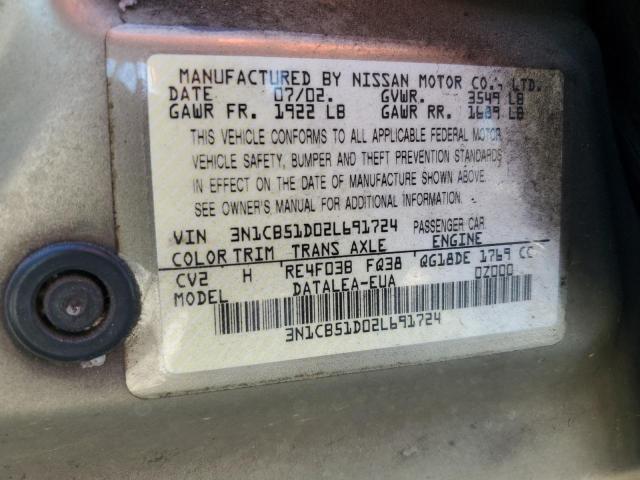 Photo 11 VIN: 3N1CB51D02L691724 - NISSAN SENTRA XE 