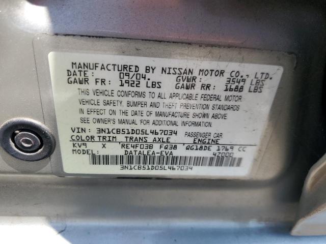 Photo 11 VIN: 3N1CB51D05L467034 - NISSAN SENTRA 