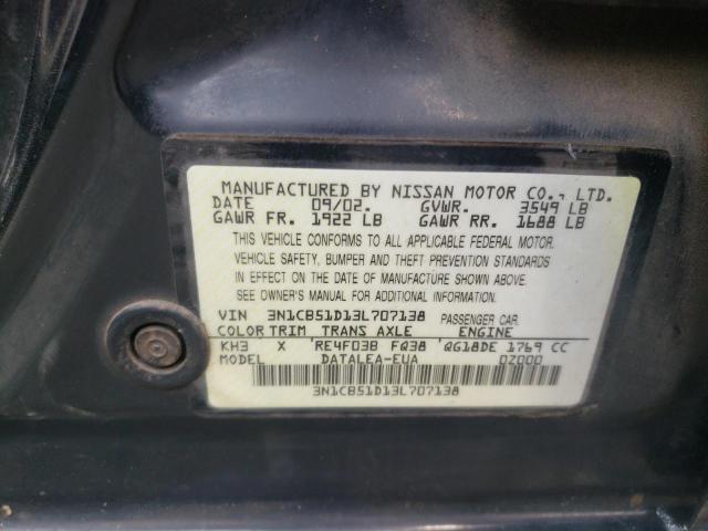 Photo 12 VIN: 3N1CB51D13L707138 - NISSAN SENTRA 