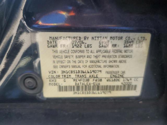 Photo 11 VIN: 3N1CB51D36L619079 - NISSAN SENTRA 1.8 