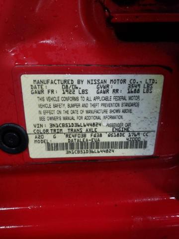 Photo 12 VIN: 3N1CB51D36L644824 - NISSAN SENTRA 