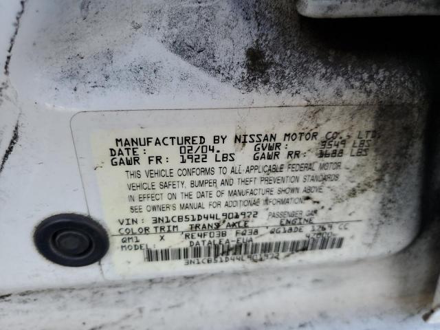 Photo 12 VIN: 3N1CB51D44L901972 - NISSAN SENTRA 