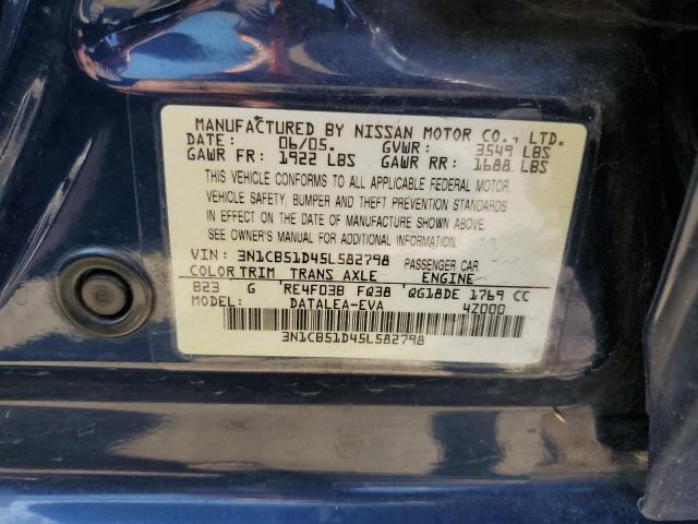 Photo 11 VIN: 3N1CB51D45L582798 - NISSAN SENTRA 