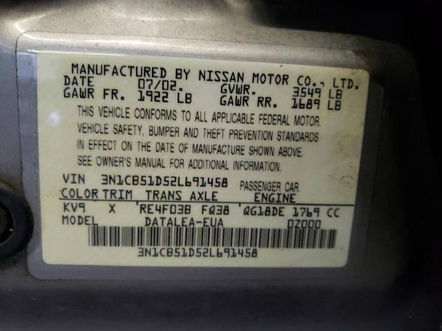 Photo 11 VIN: 3N1CB51D52L691458 - NISSAN SENTRA 