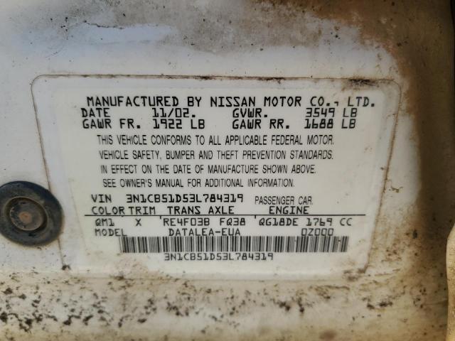 Photo 12 VIN: 3N1CB51D53L784319 - NISSAN SENTRA 