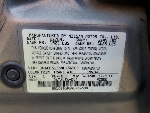 Photo 11 VIN: 3N1CB51D54L456500 - NISSAN SENTRA 