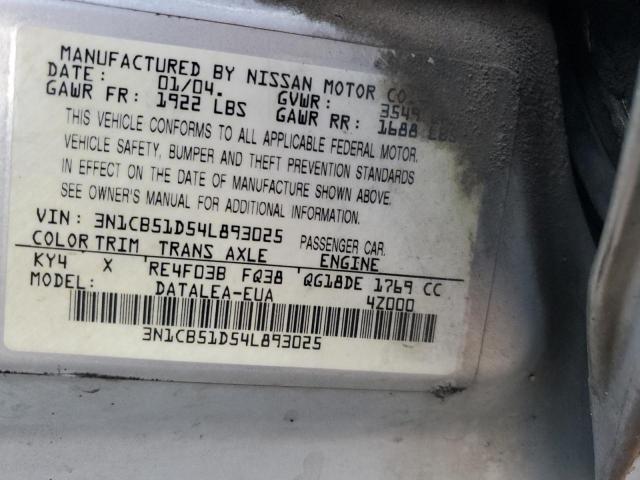 Photo 11 VIN: 3N1CB51D54L893025 - NISSAN SENTRA 