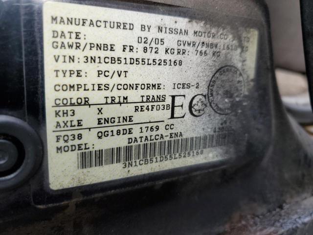 Photo 11 VIN: 3N1CB51D55L525168 - NISSAN SENTRA 