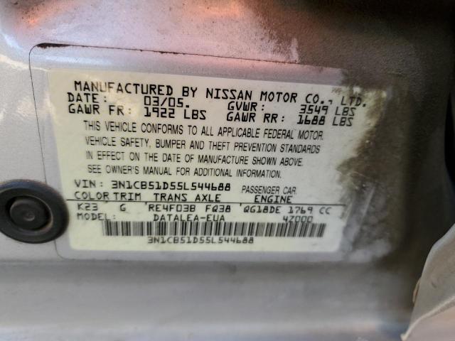 Photo 11 VIN: 3N1CB51D55L544688 - NISSAN SENTRA 