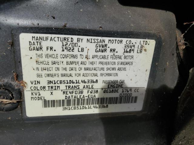 Photo 11 VIN: 3N1CB51D61L463368 - NISSAN SENTRA XE 