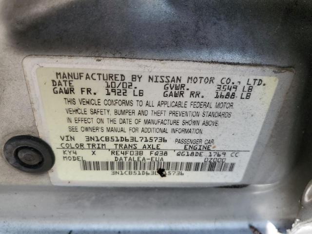 Photo 11 VIN: 3N1CB51D63L715736 - NISSAN SENTRA 