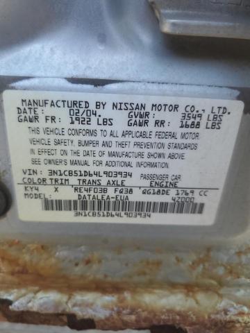 Photo 11 VIN: 3N1CB51D64L903934 - NISSAN SENTRA 