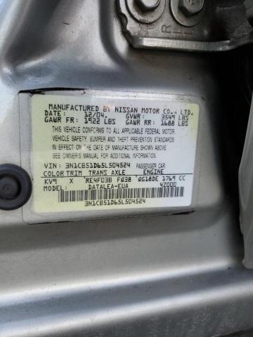 Photo 12 VIN: 3N1CB51D65L504524 - NISSAN SENTRA 