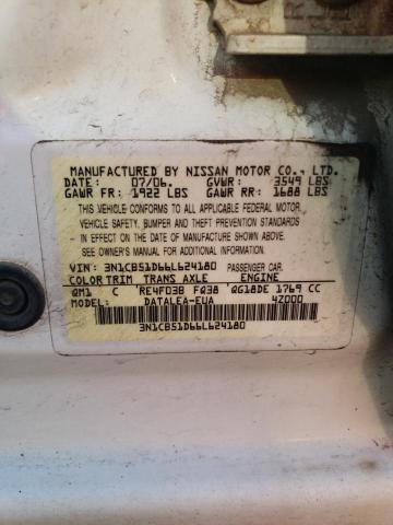 Photo 12 VIN: 3N1CB51D66L624180 - NISSAN SENTRA 