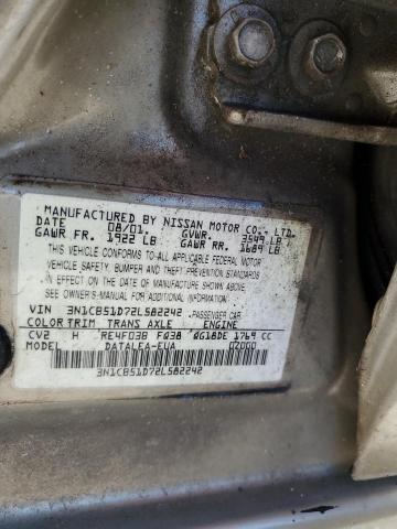 Photo 11 VIN: 3N1CB51D72L582242 - NISSAN SENTRA XE 