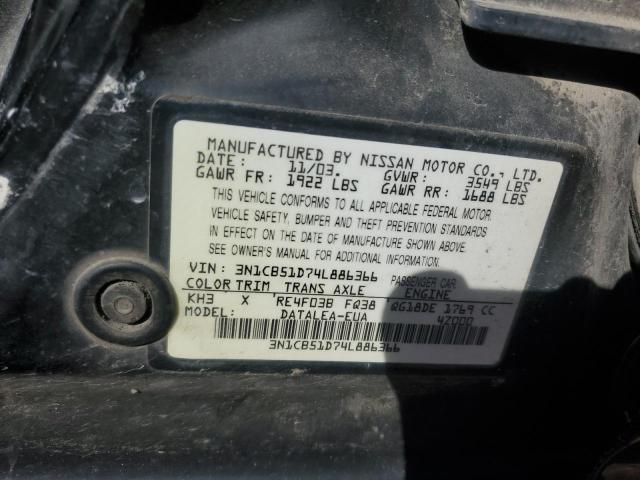 Photo 11 VIN: 3N1CB51D74L886366 - NISSAN SENTRA 