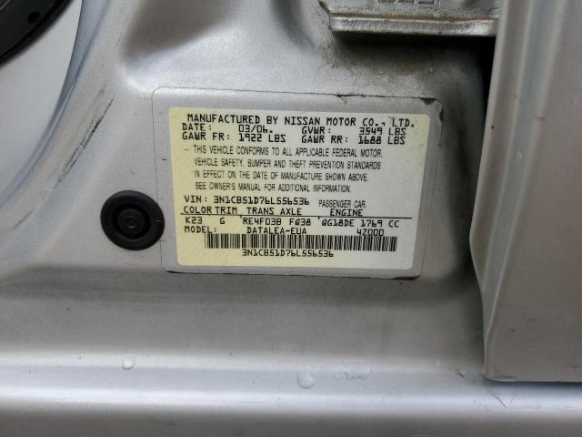 Photo 11 VIN: 3N1CB51D76L556536 - NISSAN SENTRA 