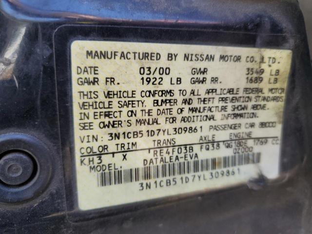 Photo 12 VIN: 3N1CB51D7YL309861 - NISSAN SENTRA BAS 