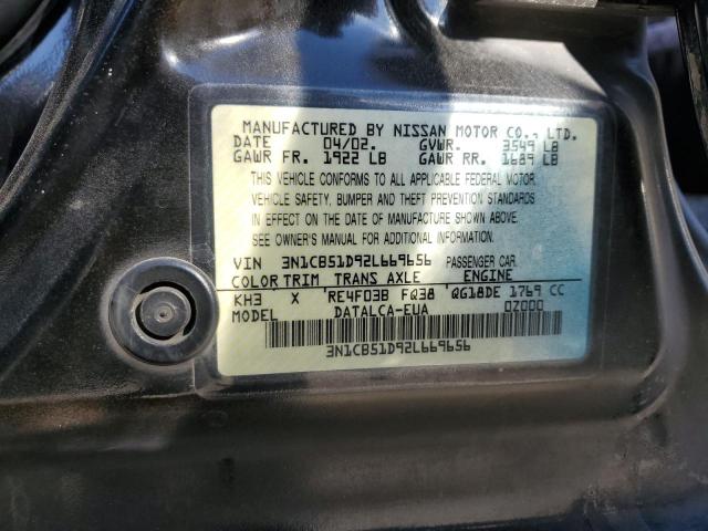 Photo 11 VIN: 3N1CB51D92L669656 - NISSAN SENTRA XE 