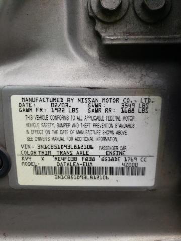 Photo 11 VIN: 3N1CB51D93L812106 - NISSAN SENTRA 