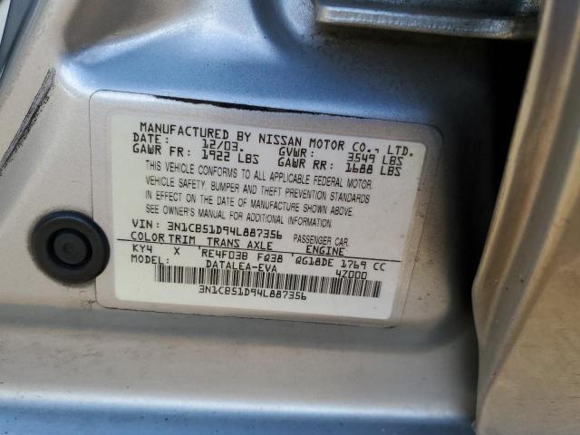 Photo 11 VIN: 3N1CB51D94L887356 - NISSAN SENTRA 