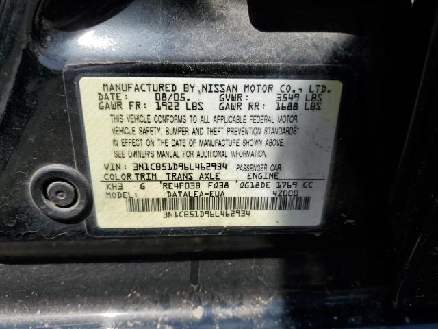 Photo 11 VIN: 3N1CB51D96L462934 - NISSAN SENTRA 