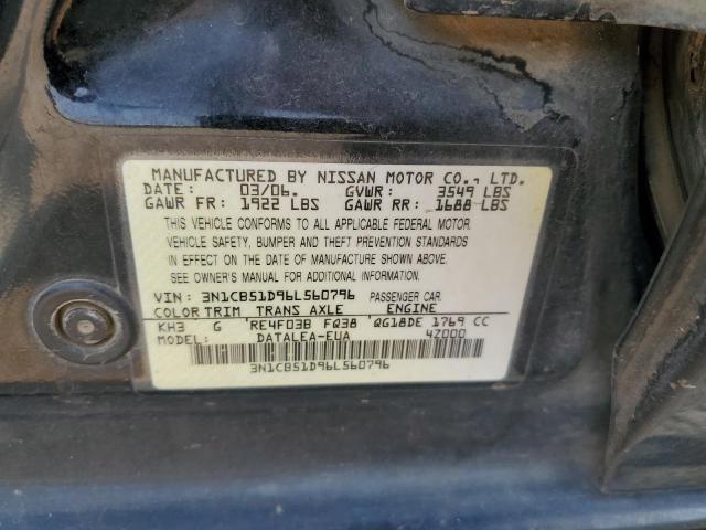 Photo 11 VIN: 3N1CB51D96L560796 - NISSAN SENTRA 