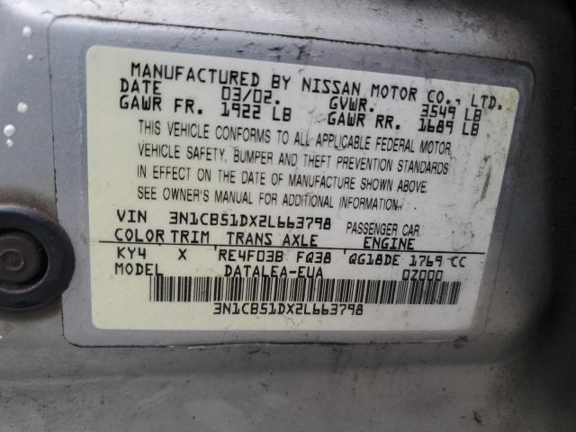 Photo 11 VIN: 3N1CB51DX2L663798 - NISSAN SENTRA 