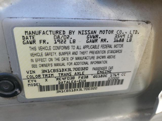 Photo 11 VIN: 3N1CB51DX3L700320 - NISSAN SENTRA XE 