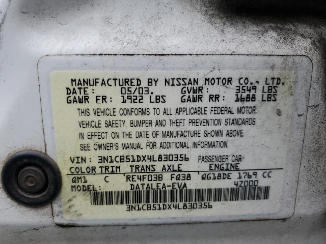 Photo 11 VIN: 3N1CB51DX4L830356 - NISSAN SENTRA 1.8 