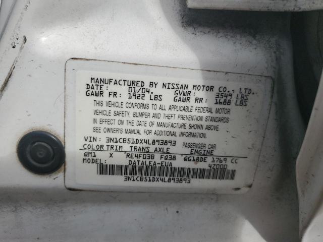 Photo 11 VIN: 3N1CB51DX4L893893 - NISSAN SENTRA 