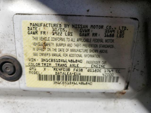 Photo 11 VIN: 3N1CB51DX6L486840 - NISSAN SENTRA 