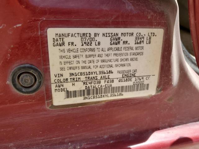 Photo 12 VIN: 3N1CB51DXYL356186 - NISSAN SENTRA BAS 