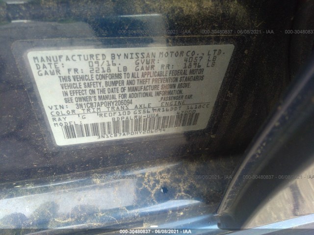 Photo 8 VIN: 3N1CB7AP0HY206094 - NISSAN SENTRA 