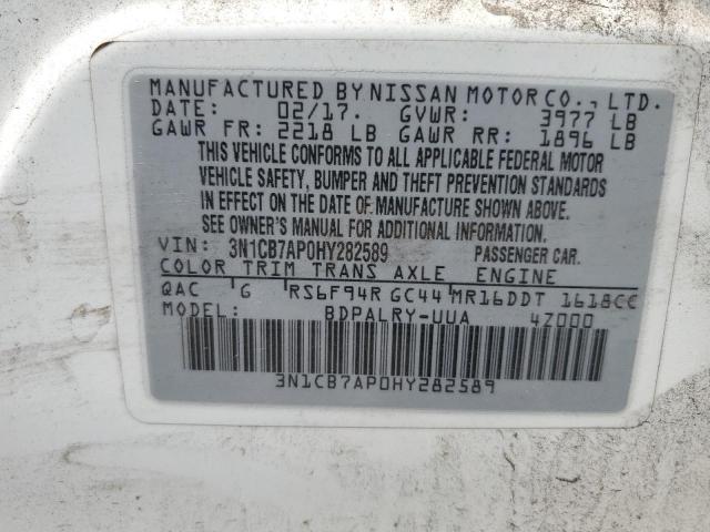 Photo 11 VIN: 3N1CB7AP0HY282589 - NISSAN SENTRA 