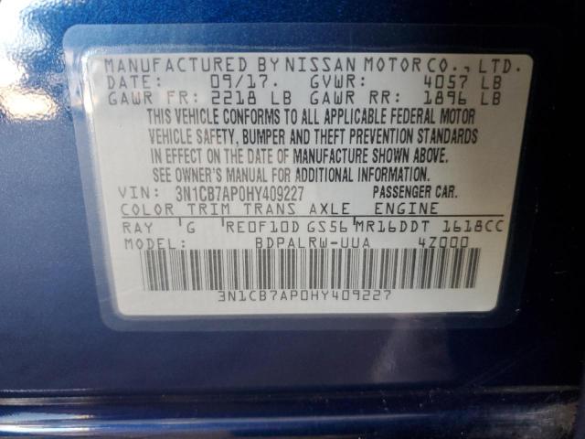 Photo 11 VIN: 3N1CB7AP0HY409227 - NISSAN SENTRA SR 