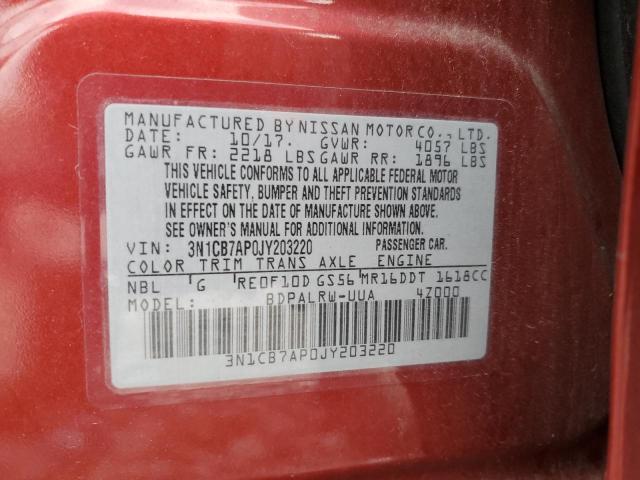 Photo 11 VIN: 3N1CB7AP0JY203220 - NISSAN SENTRA 