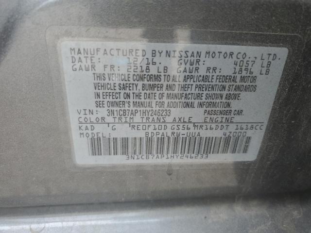 Photo 11 VIN: 3N1CB7AP1HY246233 - NISSAN SENTRA 