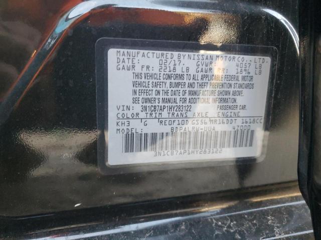 Photo 12 VIN: 3N1CB7AP1HY283122 - NISSAN SENTRA SR 