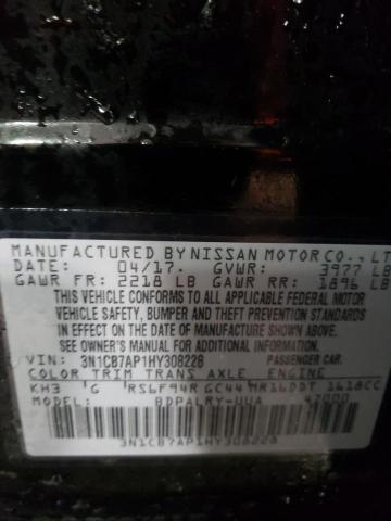 Photo 12 VIN: 3N1CB7AP1HY308228 - NISSAN SENTRA SR 