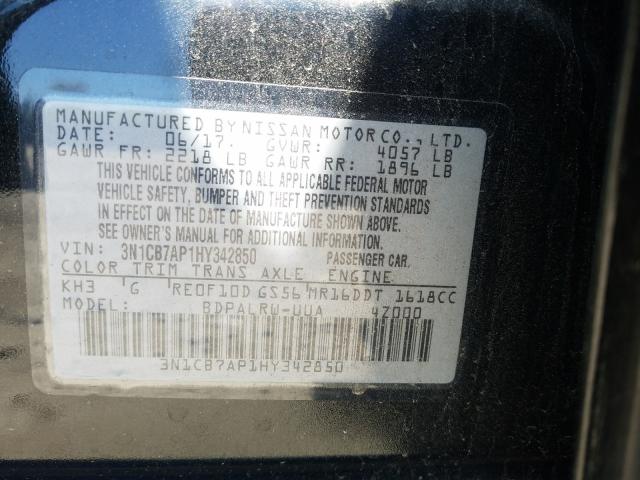 Photo 9 VIN: 3N1CB7AP1HY342850 - NISSAN SENTRA SR 