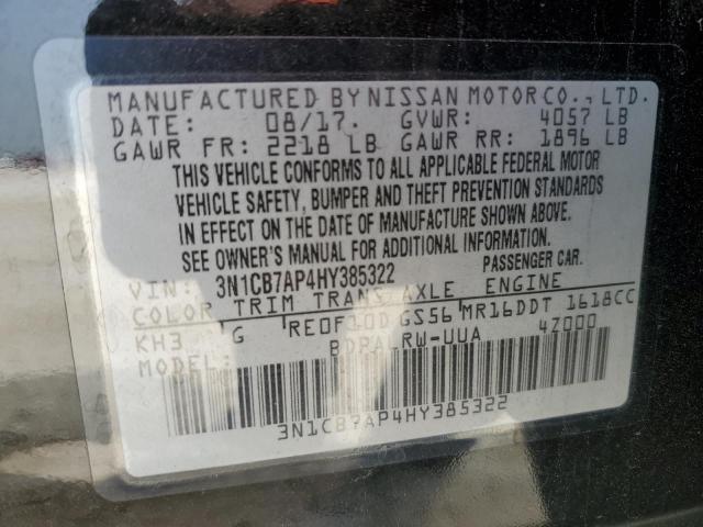 Photo 11 VIN: 3N1CB7AP4HY385322 - NISSAN SENTRA 