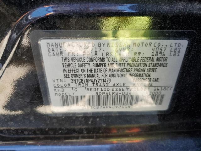 Photo 11 VIN: 3N1CB7AP4JY211479 - NISSAN SENTRA 