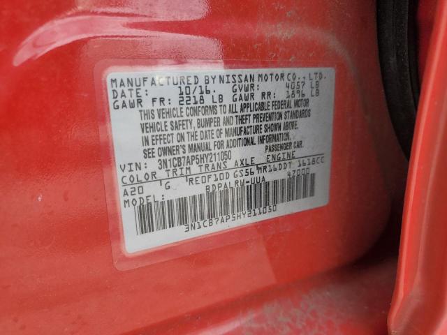 Photo 11 VIN: 3N1CB7AP5HY211050 - NISSAN SENTRA SR 