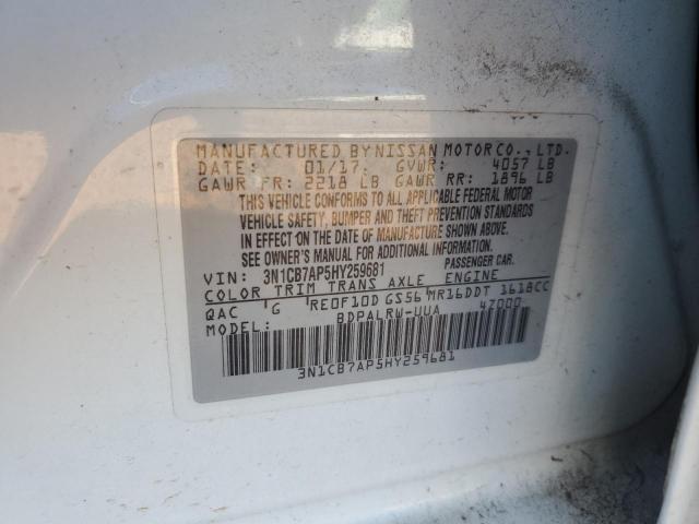 Photo 12 VIN: 3N1CB7AP5HY259681 - NISSAN SENTRA SR 