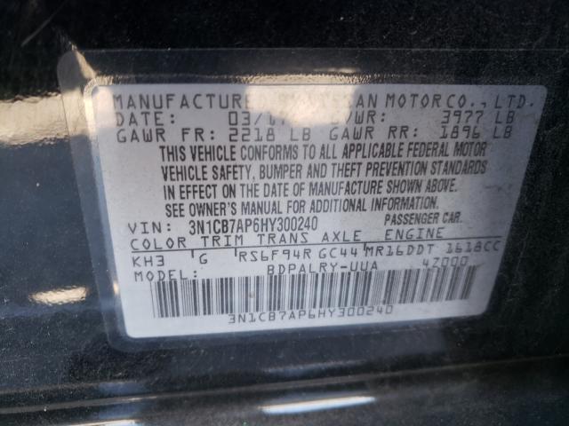 Photo 9 VIN: 3N1CB7AP6HY300240 - NISSAN SENTRA SR 