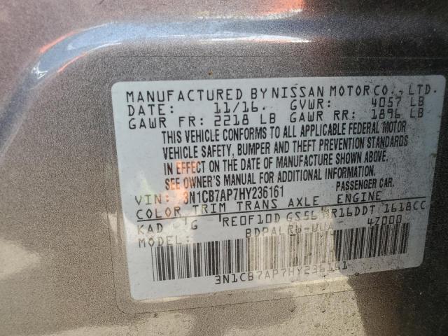 Photo 11 VIN: 3N1CB7AP7HY236161 - NISSAN SENTRA 